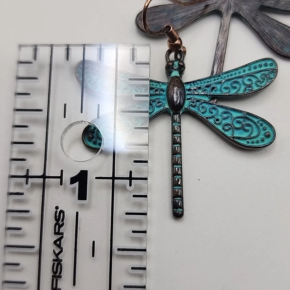 Blue Dragonfly Earrings‎